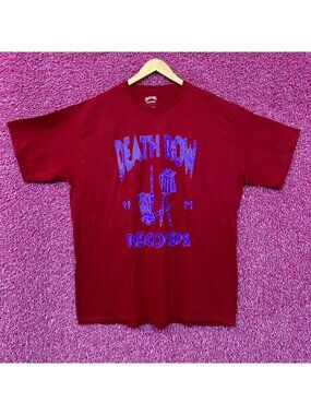 Death Row Records Grim Reaper LA Hands 1991 Hip Hop Tee 2X